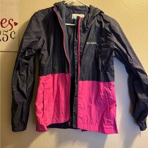 Columbia Kids' Raincoat in Pink and Black